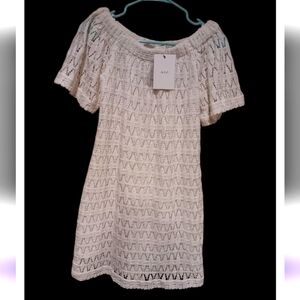 A.L.C. - White Crochet Lace Off The Shoulder Dress Sz 2 New $345